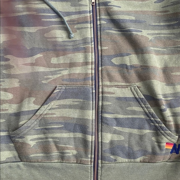 Aviator Nation CAMO Zip Up hoodie used condition size large - Picture 4 of 4